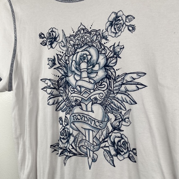 Y2K Cropped Baby Tee - Picture 2 of 5